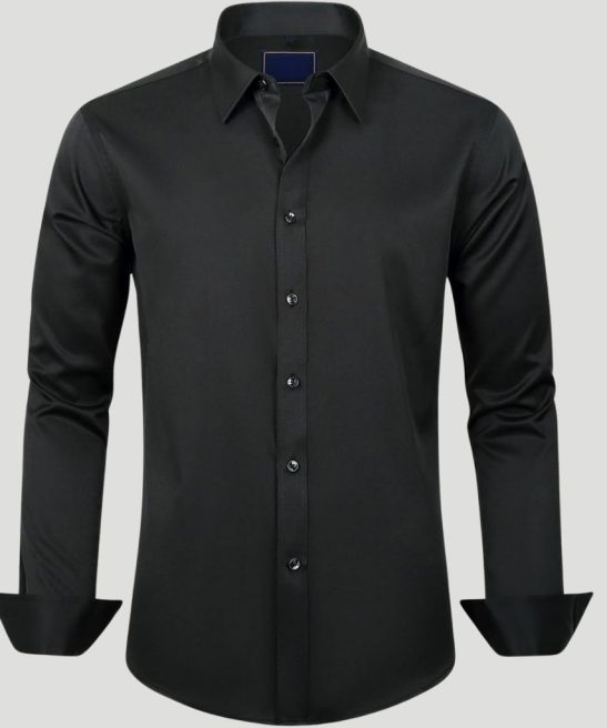 Men Solid Colored Long Sleeve Shirt