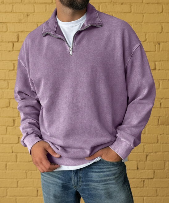 Soft Knit Half Zip Sweatshirt